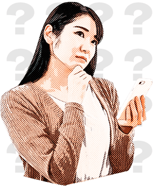 困惑する女性