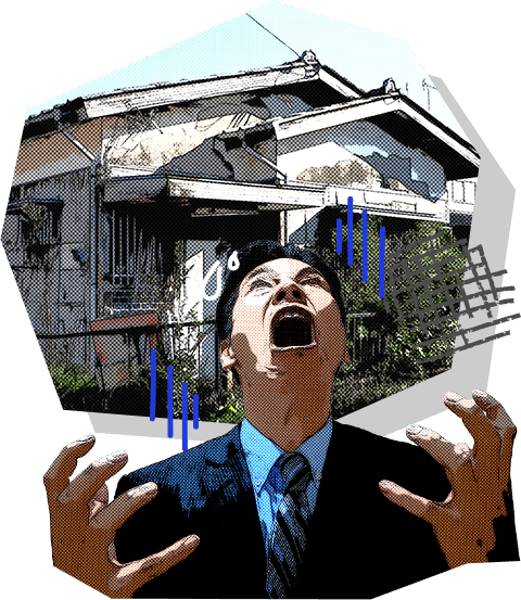 嘆く男性